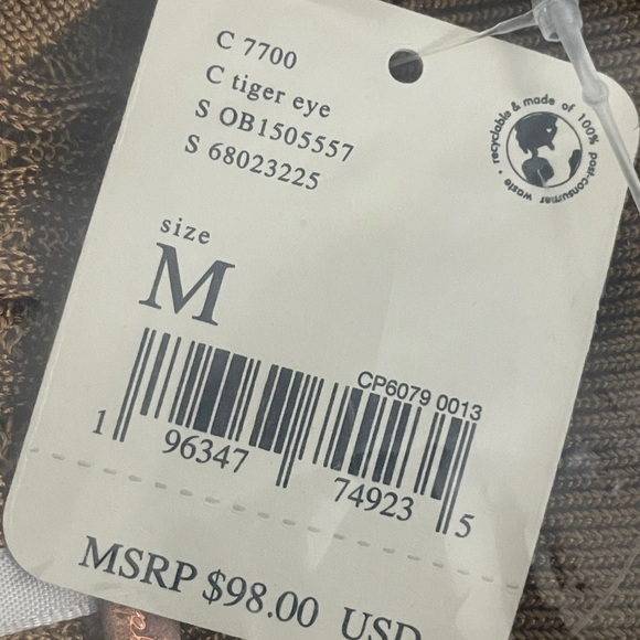 NWT FREE PEOPLE H20 CREW PULLOVER tiger eye Medium - Picture 7 of 9